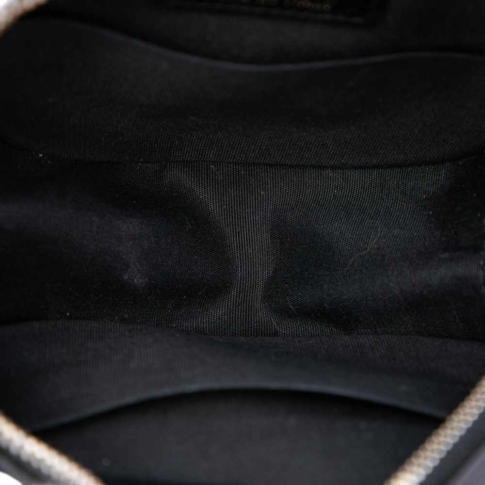 Pre-Loved Chanel Quilted Calfskin Pearl Studded Round Clutch with Chain - Picture 4 of 7
